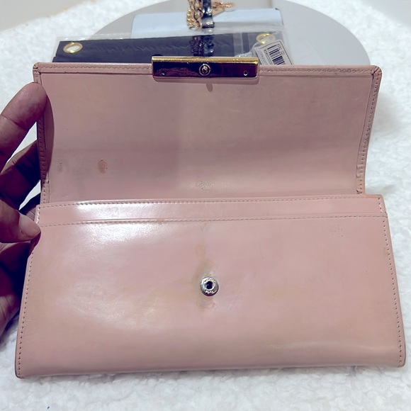 Cartier Light pink Long Wallet with Free Unbranded Chain with Felt & Earrings - Picture 8 of 16